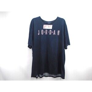 Air Jordan Soft Touch Dri-Fit T-Shirt Black Heathered Crew Neck Mens Size XXXL